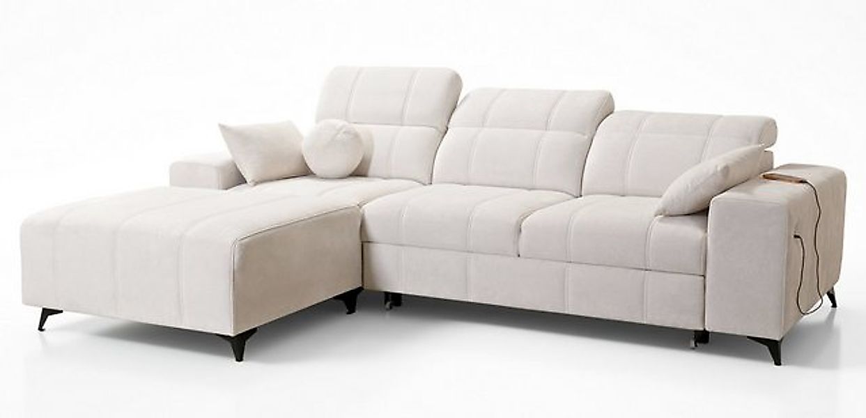 Möbel für Dich Ecksofa Dafne 1 Ecksofa oder Dreisitzer mit Hocker, frei kom günstig online kaufen