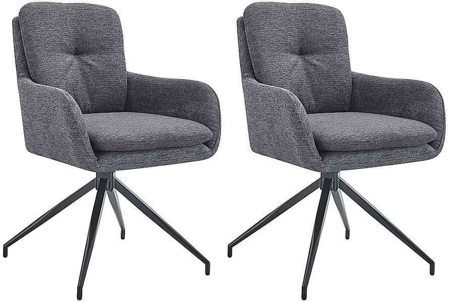 CLP Esszimmerstuhl Pickett (2er Set), Stoffbezug, günstig online kaufen
