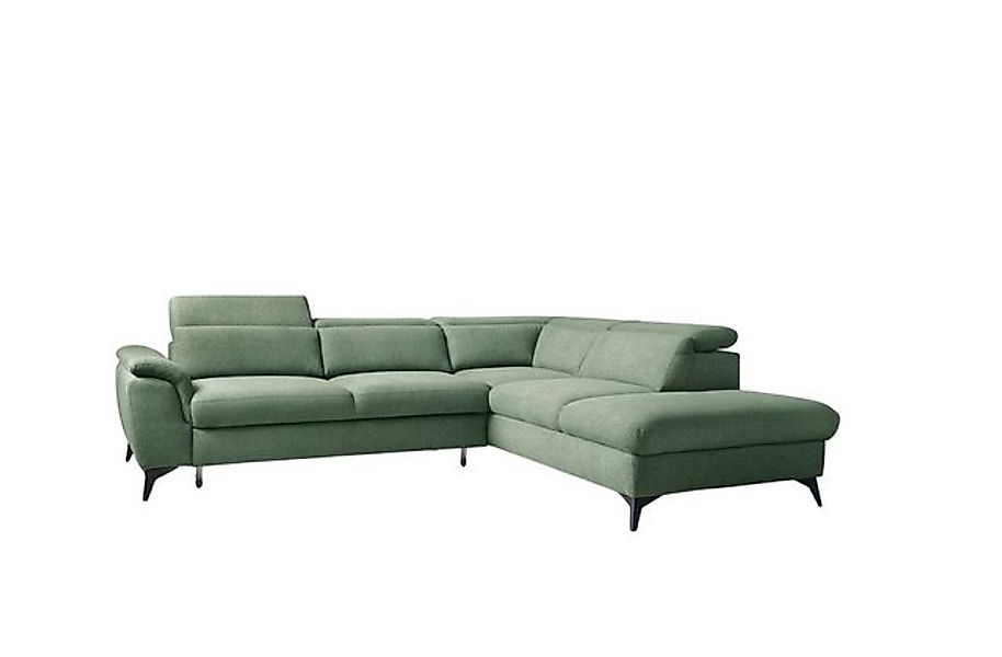 JVmoebel Ecksofa, Wohnzimmer L-Form Modern Grün Design Sofas Neu Ecksofa Po günstig online kaufen