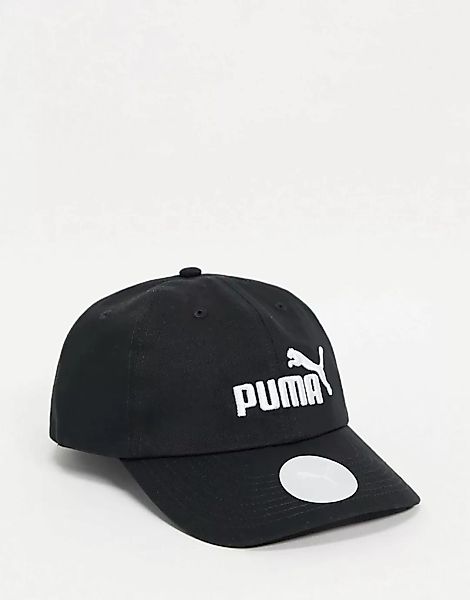 Puma – Essentials – Kappe mit Logo in Schwarz günstig online kaufen
