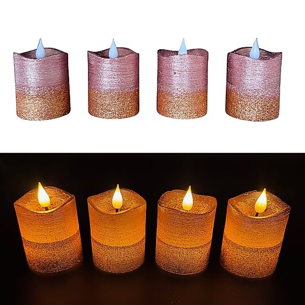 Online-Fuchs LED-Kerze 4 Votivkerzen, Teelichter XL günstig online kaufen