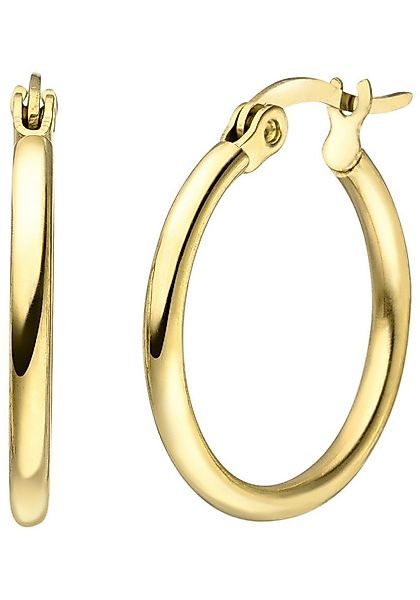 JOBO Paar Creolen, Edelstahl goldfarben beschichtet 20 mm günstig online kaufen