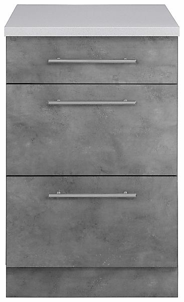 wiho Küchen Unterschrank "Cali, TOPSELLER" 50 cm breit, mit 2 großen Auszüg günstig online kaufen