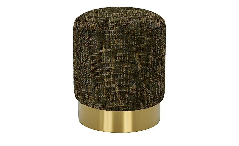 Pouf  Märta ¦ grün ¦ Maße (cm): H: 47  Ø: 39 Polstermöbel > Hocker > Sitzpo günstig online kaufen