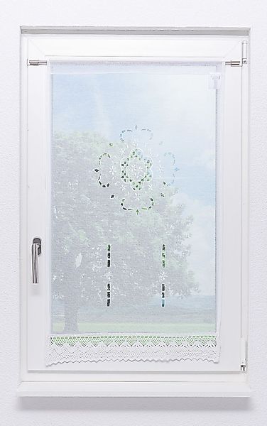LYSEL® Scheibengardine Landhaustraum, (1 St), halbtransparent, günstig online kaufen