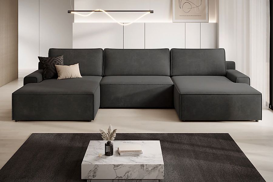 TRENDMANUFAKTUR Wohnlandschaft "Challenge, Schlafsofa mit Bettkasten, Couch günstig online kaufen