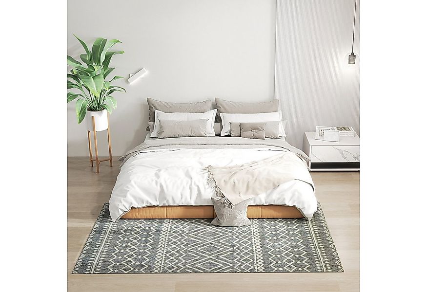 HOMCOM Teppich Bohoteppich, allergikerfreundlicher Bodenteppich für Indoor, günstig online kaufen