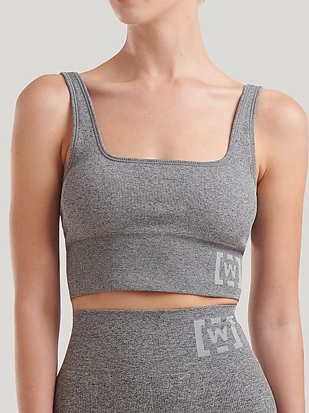 Wolford - Shaping Athleisure Crop Top Br, Frau, grey melange, Größe: M günstig online kaufen