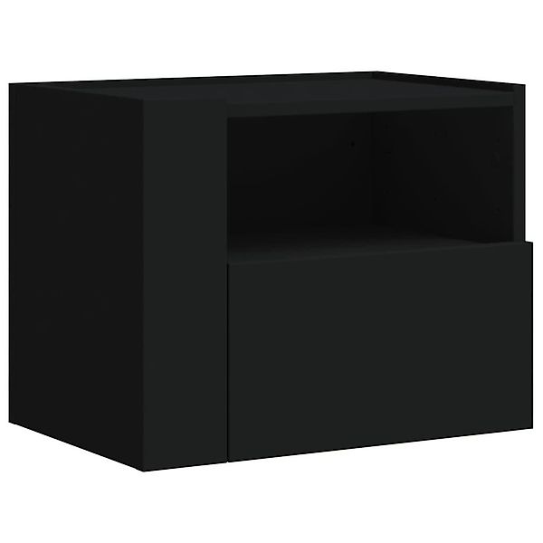 vidaXL Nachttisch Wand-Nachttisch Schwarz 45x30x35 cm günstig online kaufen