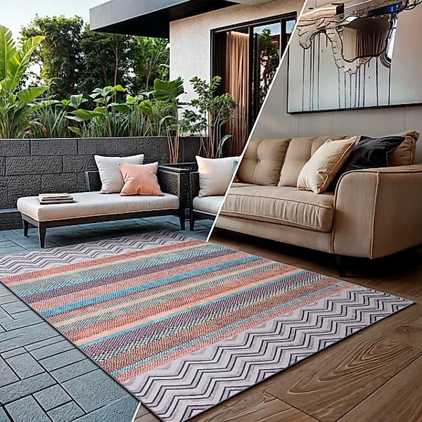 OTTO home Teppich »Rheya, LAGERRÄUMUNG!« rechteckig 8 mm Höhe Flachgewebe, günstig online kaufen