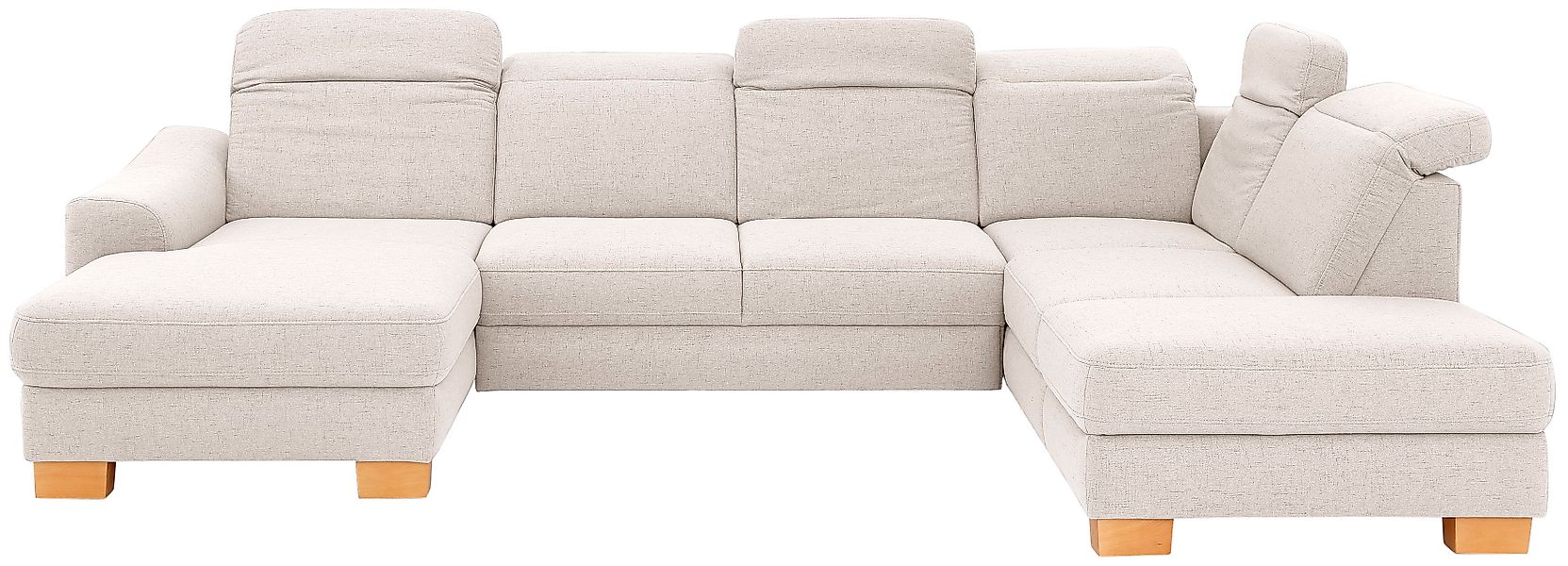 Home affaire Wohnlandschaft »Dundee U-Form« wahlweise mit Kopfteilverstellu günstig online kaufen