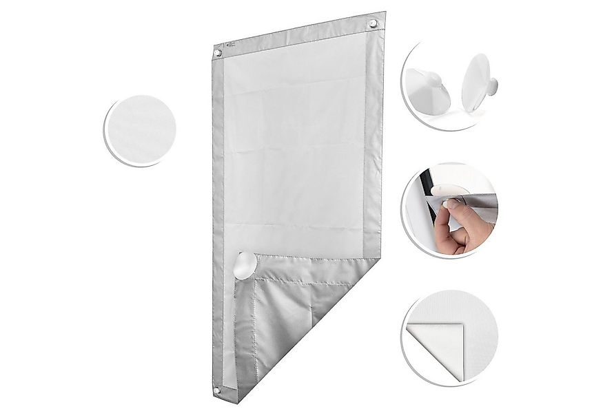 Dachfensterrollo Dachfenster Sonnenschutz, Roomy, Haftfix, verspannt, Haftf günstig online kaufen