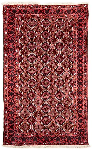 morgenland Wollteppich »Belutsch Durchgemustert Rosso 189 x 113 cm«, rechte günstig online kaufen