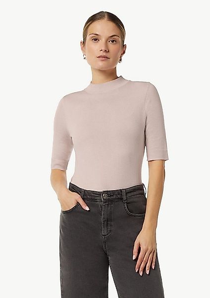 comma 3/4 Arm-Pullover Strickpullover Feinstrickpullover mit Rippblende günstig online kaufen