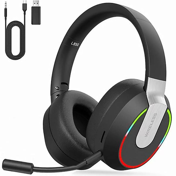 MSOVAEU Gaming Headset, 2,4 GHz Wireless Gaming Headset für PC, PS4, PS5, M günstig online kaufen