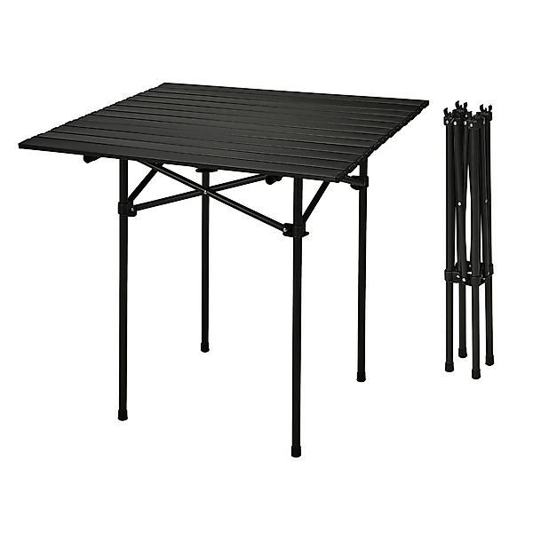 Spetebo Campingtisch Camping Klapptisch schwarz - günstig online kaufen