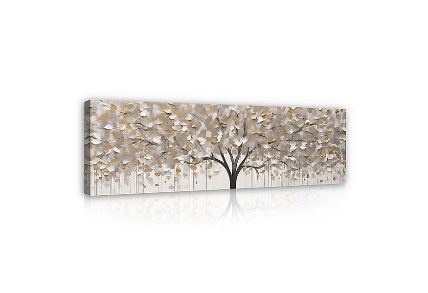 Wallarena Leinwandbild Baum Abstrakt Beige Modern XXL Wandbilder Wand Dekor günstig online kaufen