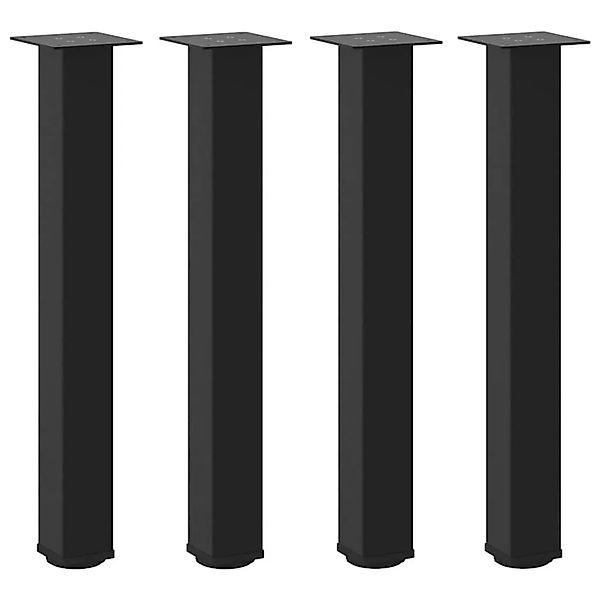 vidaXL Konsolentischbeine 4 Stk Schwarz 72-74 cm Stahl 4012468 günstig online kaufen