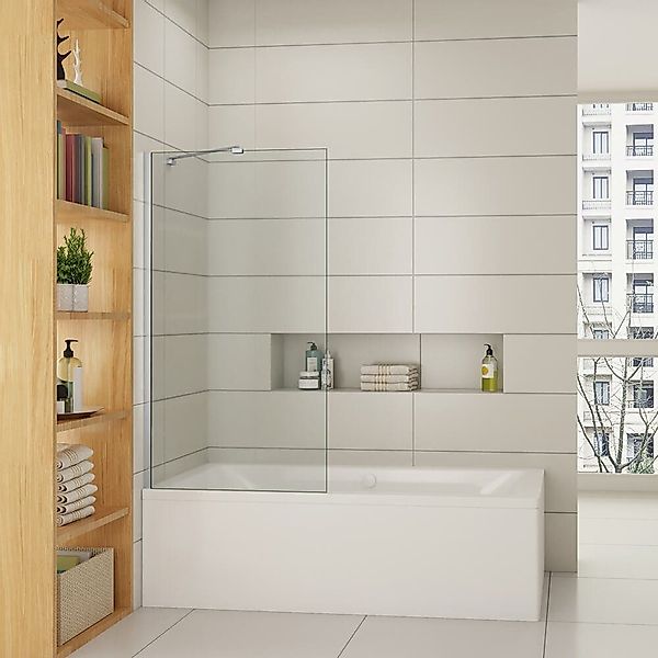 duschspa Badewannenaufsatz 70/75/80cm 140cm ESG Glaswand günstig online kaufen