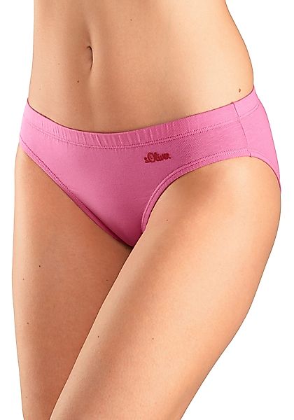 s.Oliver Bikinislip, (3er-Pack), aus elastischer Baumwoll-Qualität günstig online kaufen