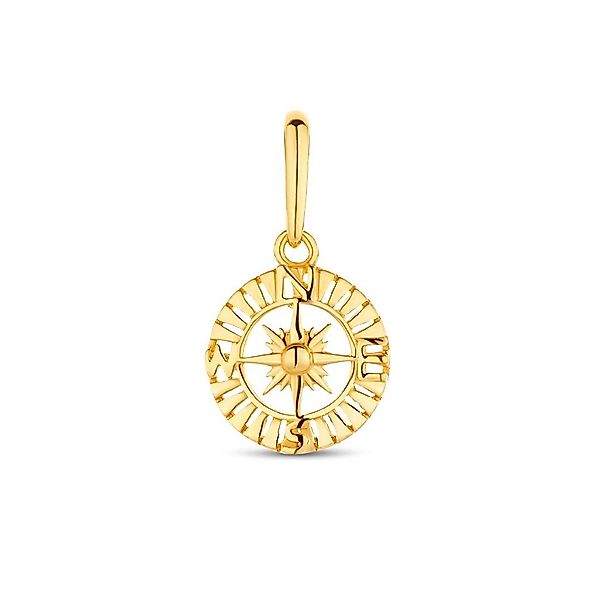 NICEANDnoble Kettenanhänger 585er Gelbgold Kettenanhänger Kompass günstig online kaufen