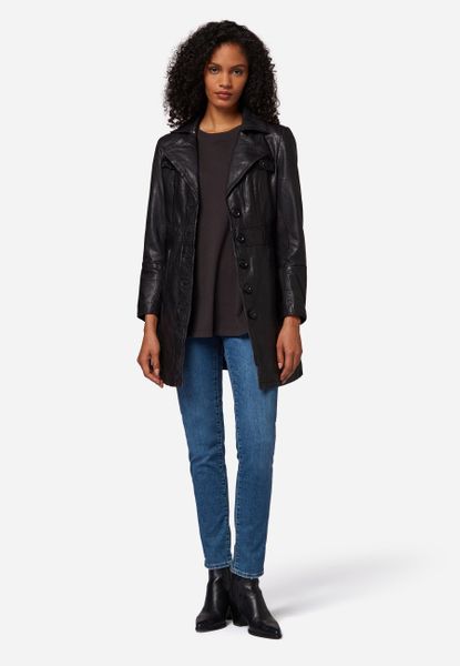 RICANO Ledermantel Lucy Ledermantel mit Reverskragen günstig online kaufen