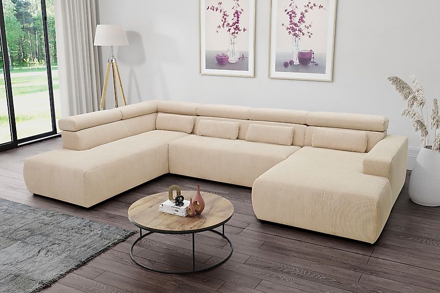 DOMO collection Wohnlandschaft "Brandon, belastbar bis 140kg/ Sitz, B/T: 35 günstig online kaufen