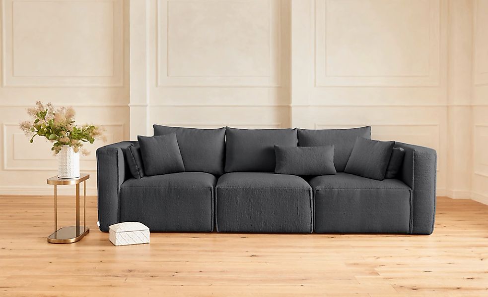 Home affaire 3-Sitzer "Comfine", zusammengesetzt aus Modulen, in 3 Bezugsqu günstig online kaufen