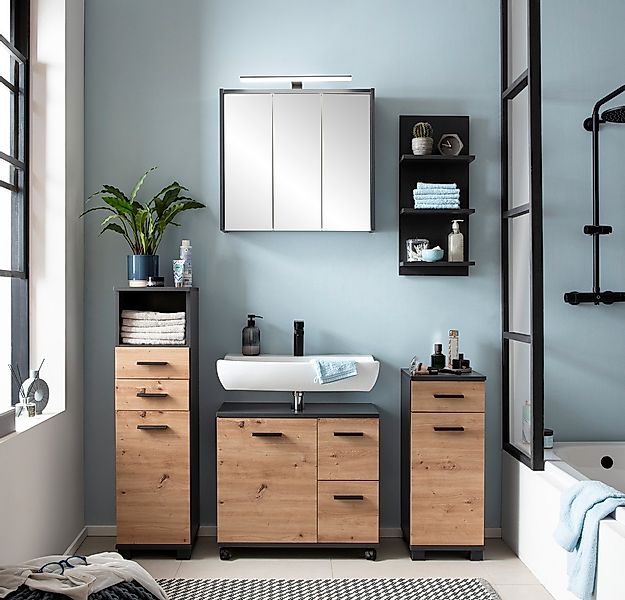 welltime Wandregal "Palermo, Breite 30 cm made in Germany" 3 Regalböden günstig online kaufen