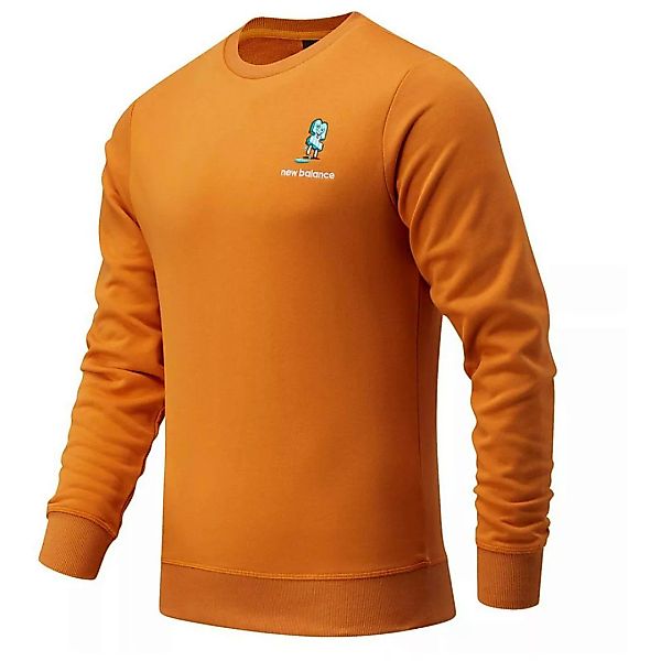 New Balance Minimize Crew Sweatshirt S Madras Orange günstig online kaufen
