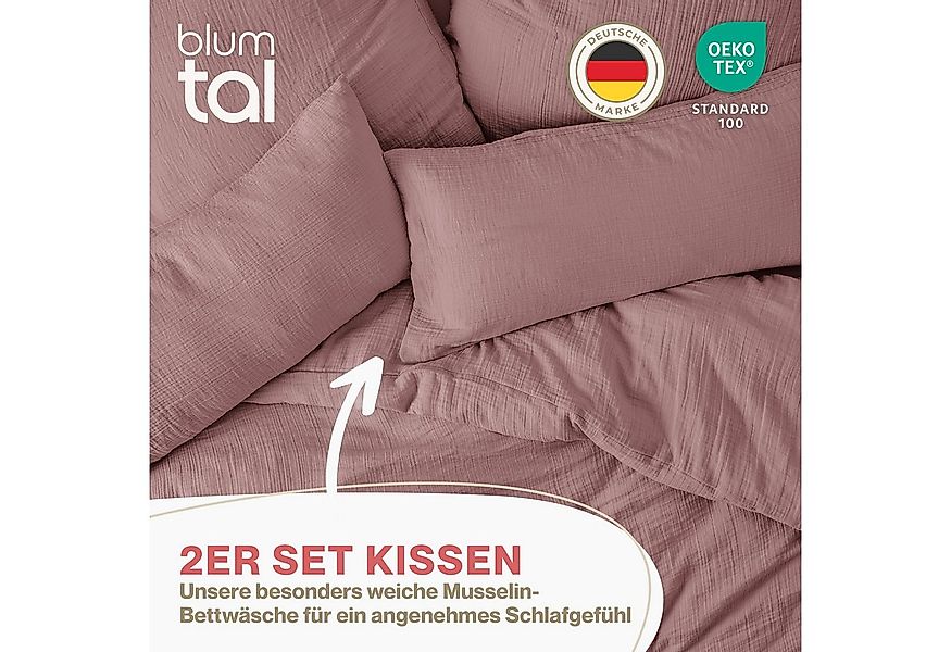 Blumtal Kissenbezug Musselin Kissenbezug - Oeko-TEX zertifiziertes Musselin günstig online kaufen