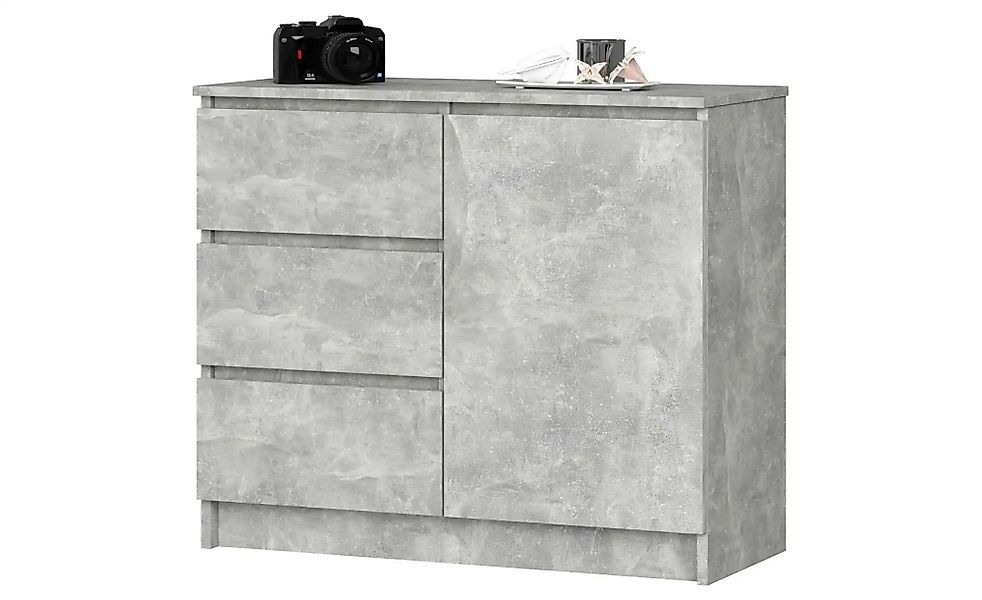 Kommode  Kubra ¦ grau ¦ Maße (cm): B: 80 H: 77 Kommoden & Sideboards > Side günstig online kaufen