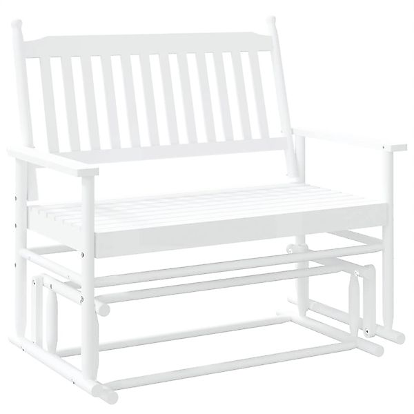 vidaXL Schaukelstuhl Schaukelbank Weiß 118x70x104,5 cm günstig online kaufen