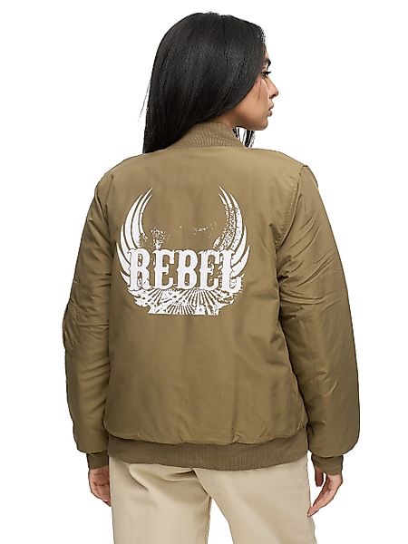Worldclassca Bomberjacke Worldclassca Bomber Jacke mit REBEL Print Übergang günstig online kaufen