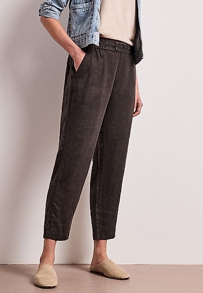 STREET ONE Leinenhose Style Bonny Slim Leg Hose aus Leinen mit Schnalle günstig online kaufen