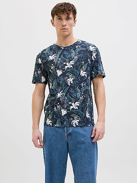 Jack & Jones Rundhalsshirt JJEBRYAN AOP günstig online kaufen
