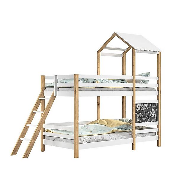 FUROKOY Kinderbett Kinderbett 90x200 cm, Bodenbett mit Rausfallschutz und L günstig online kaufen