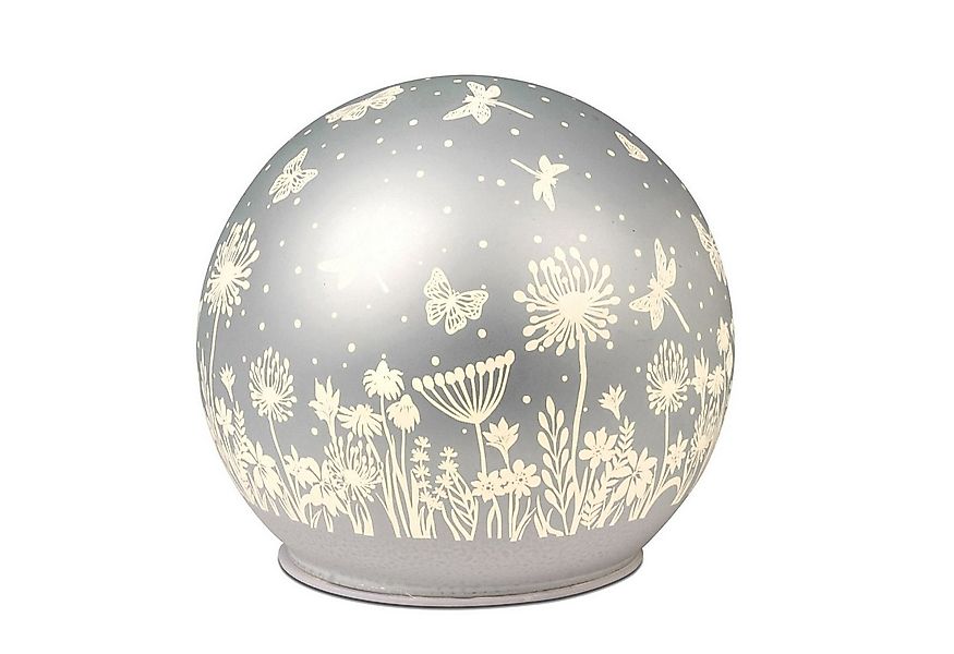 formano Tischleuchte Blumenwiese, LED, mit Timerfunktion, silber, Motiv: Bl günstig online kaufen