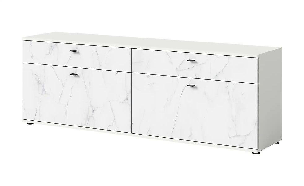 Lowboard  Stone ¦ weiß ¦ Maße (cm): B: 180 H: 62 Kommoden & Sideboards > Lo günstig online kaufen
