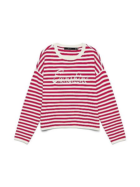 Vero Moda Strickpullover VMAPPLE LS O-NECK PULLOVER BOO mit trendigem "Suns günstig online kaufen
