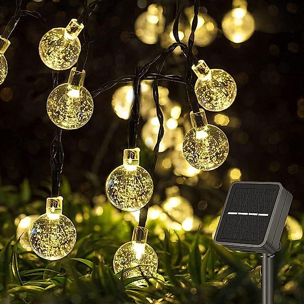 Tukrool LED-Lichterkette Solar-Lichterkette für den Außenbereich, günstig online kaufen
