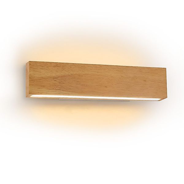 Nettlife LED Wandleuchte innen Holz 32CM günstig online kaufen
