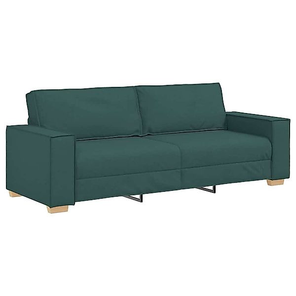 vidaXL Sofa 3-Sitzer-Sofa mit Kissen Dunkelgrün günstig online kaufen