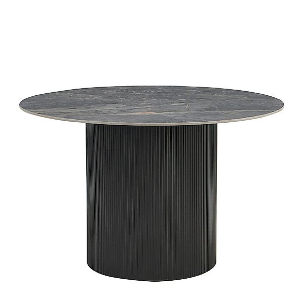 riess-ambiente Esstisch UNIQUE Ø120cm schwarz Keramik günstig online kaufen