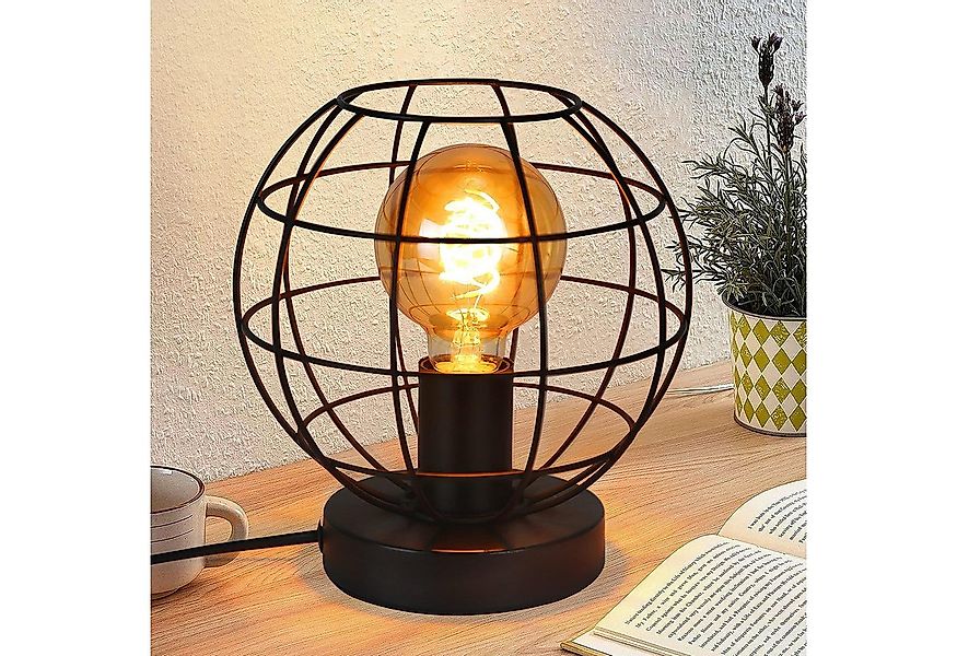 ZMH Tischleuchte Vintage Schwarz E27 Retro Industrial Deko aus Metall, ohne günstig online kaufen