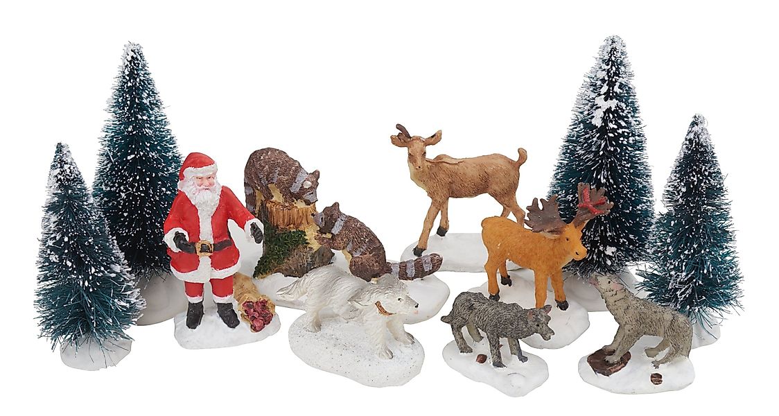VBS Dekofigur Weihnachten im Wald, 11-tlg günstig online kaufen