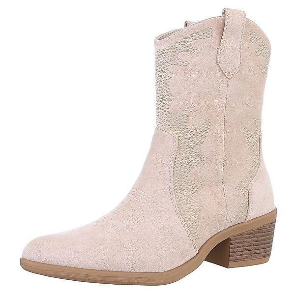Ital-Design Damen Cowboyboots Western Westernstiefelette (88812601) günstig online kaufen