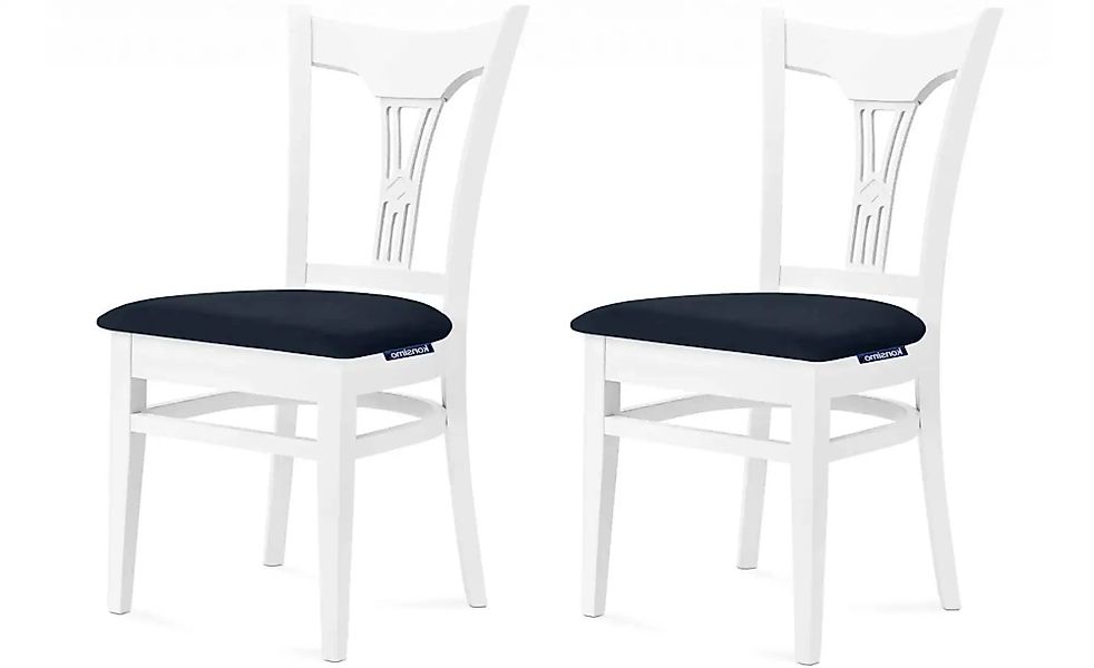 KONSIMO Esszimmerstuhl 2er-Set   ¦ blau ¦ Maße (cm): B: 45,5 H: 90,5 Stühle günstig online kaufen