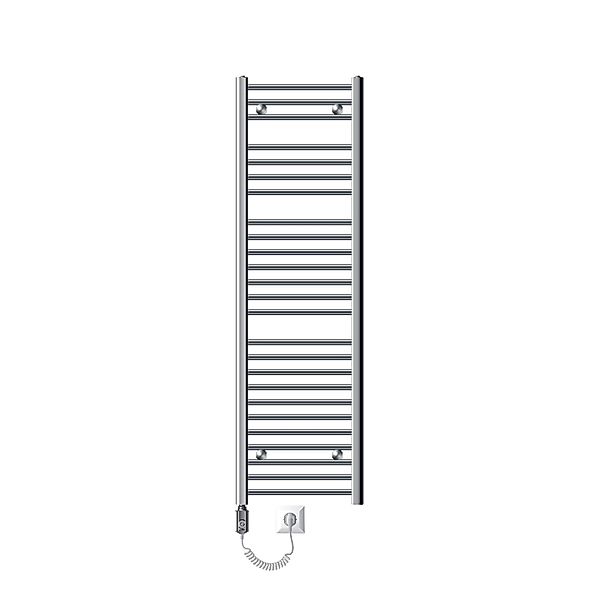 LuxeBath Elektrischer Badheizkörper Sahara 400x1500mm Chrom Gerade Heizstab günstig online kaufen