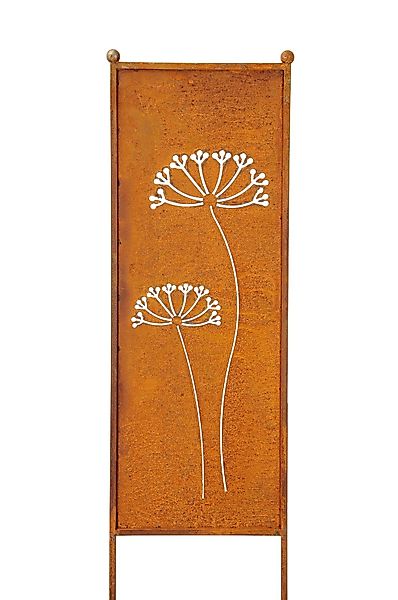 finehomegarden Gartenstecker Stele Metall Dolde Sichtschutz günstig online kaufen